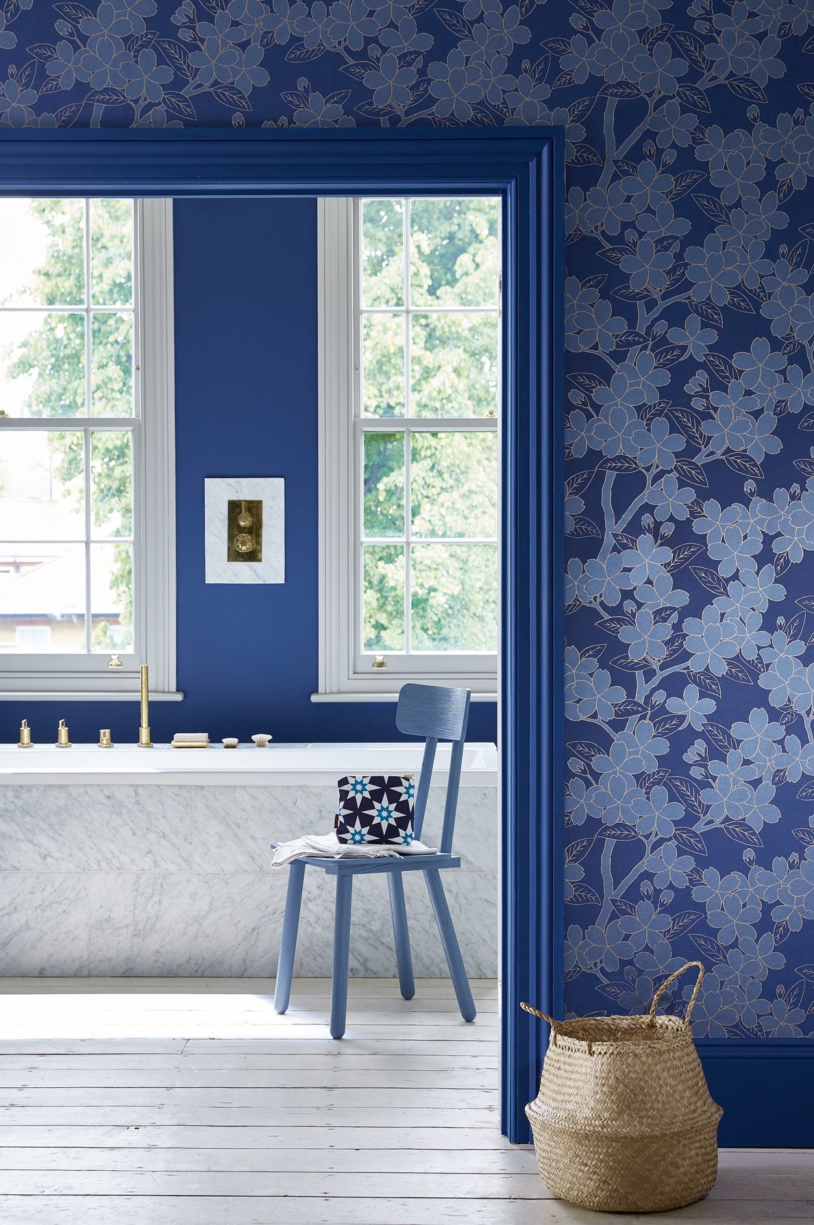 Little Greene Smalt (255) - Tester in een interieur