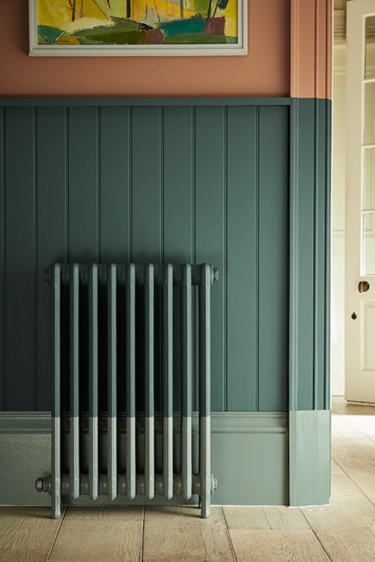 Little Greene Split Pink (341) - Tester in een interieur