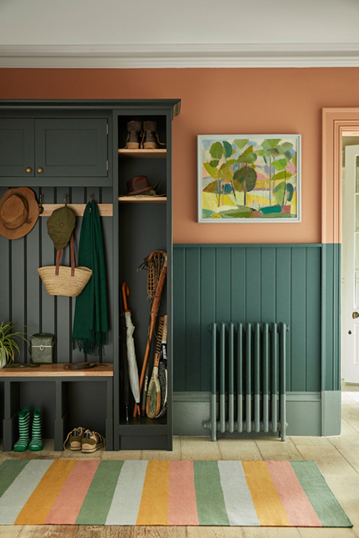 Little Greene Split Pink (341) - Tester in een interieur