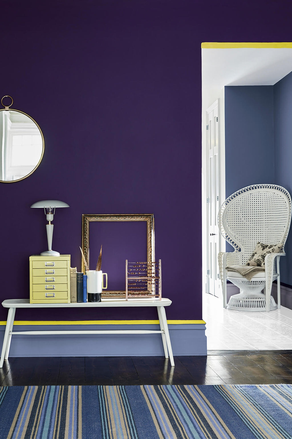 Little Greene Thai Sapphire (116) in een interieur