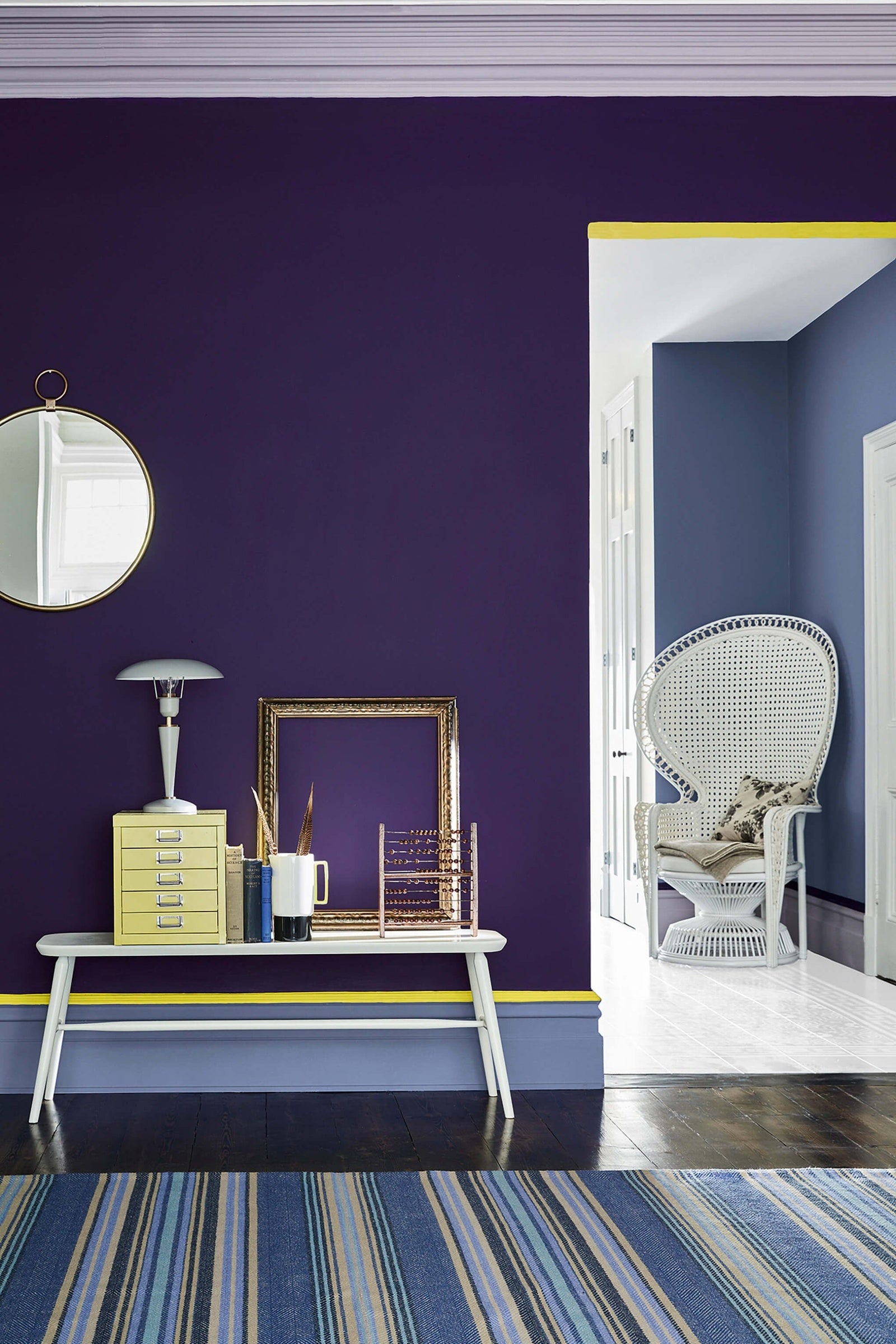Little Greene Thai Sapphire (116) in een interieur