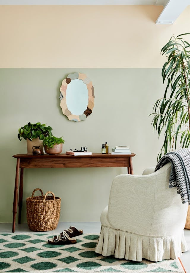Little Greene Tracery II (78) - Tester in een interieur