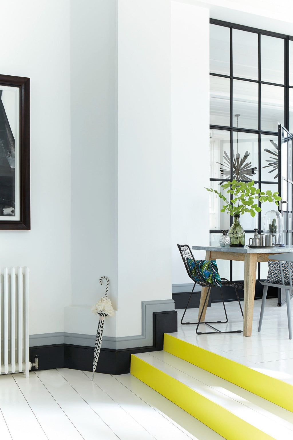 Little Greene Urbane Grey (225) - Tester in een interieur
