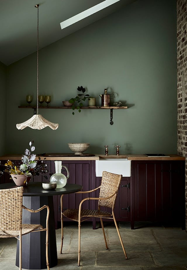 Little Greene Windmill Lane (296) in een interieur