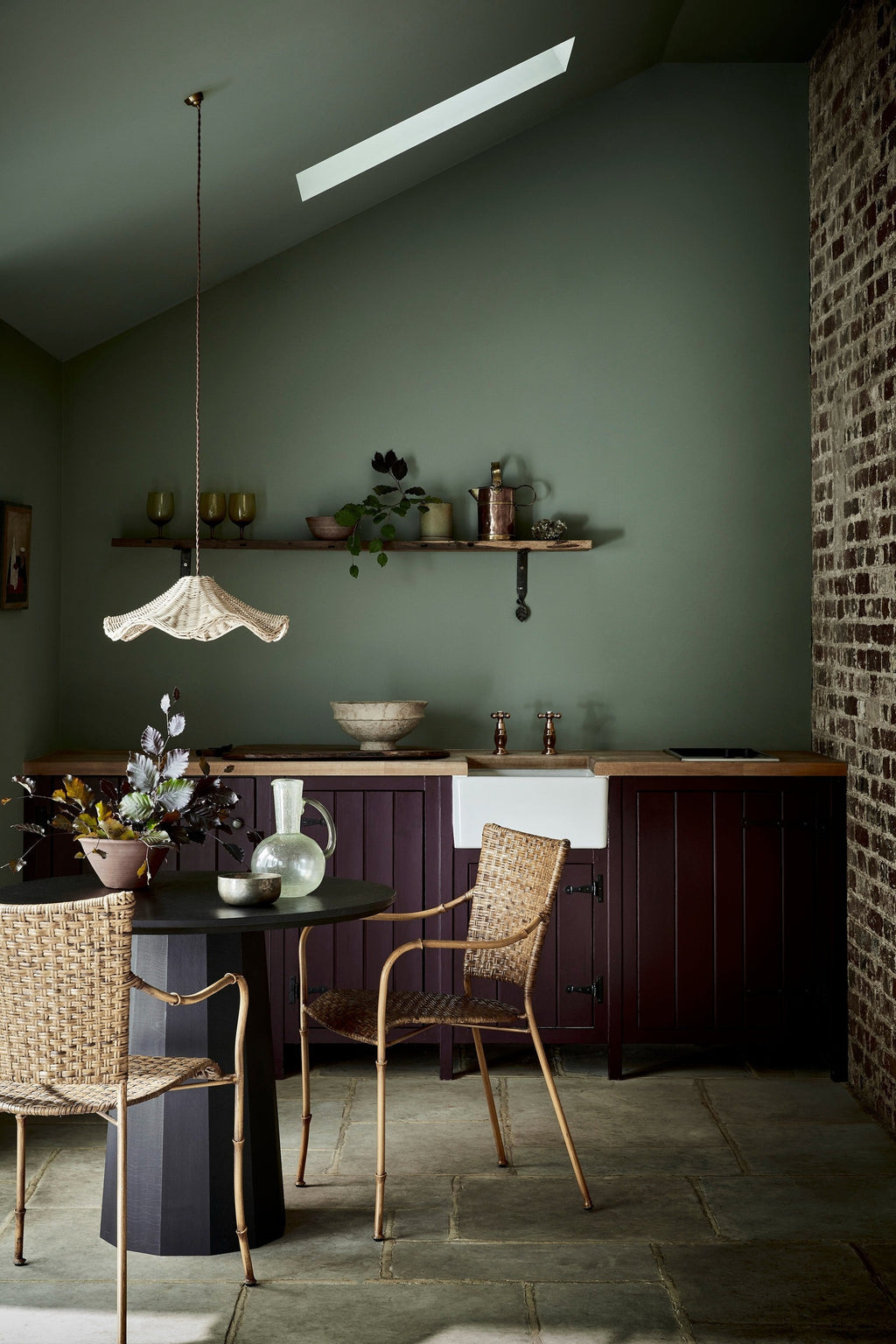 Little Greene Windmill Lane (296) - Tester in een interieur