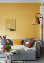 Little Greene Yellow-Pink (46) - Tester in een interieur
