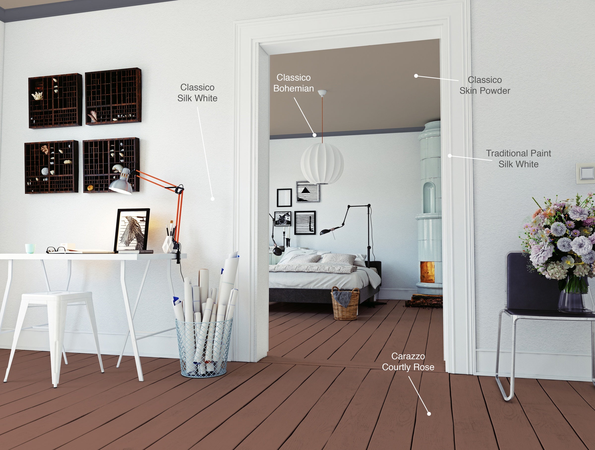 Pure & Original Courtly Rose Carazzo in interieur