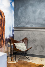 Pure & Original Oxford Blue Marrakech Walls kalkstuc in interieur
