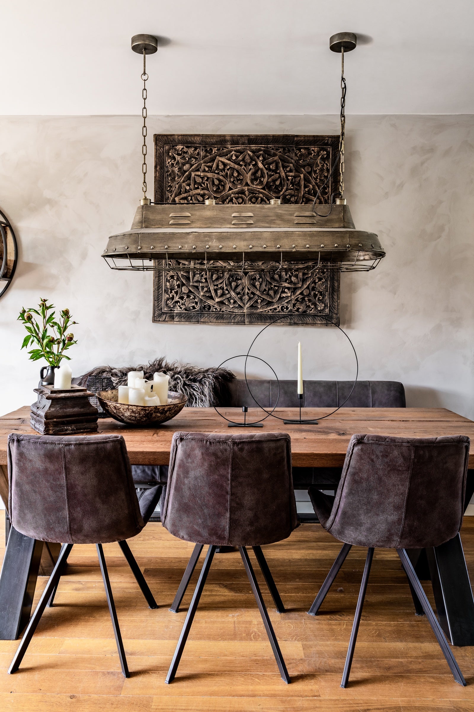 Pure & Original Warm Grey Fresco kalkverf in interieur