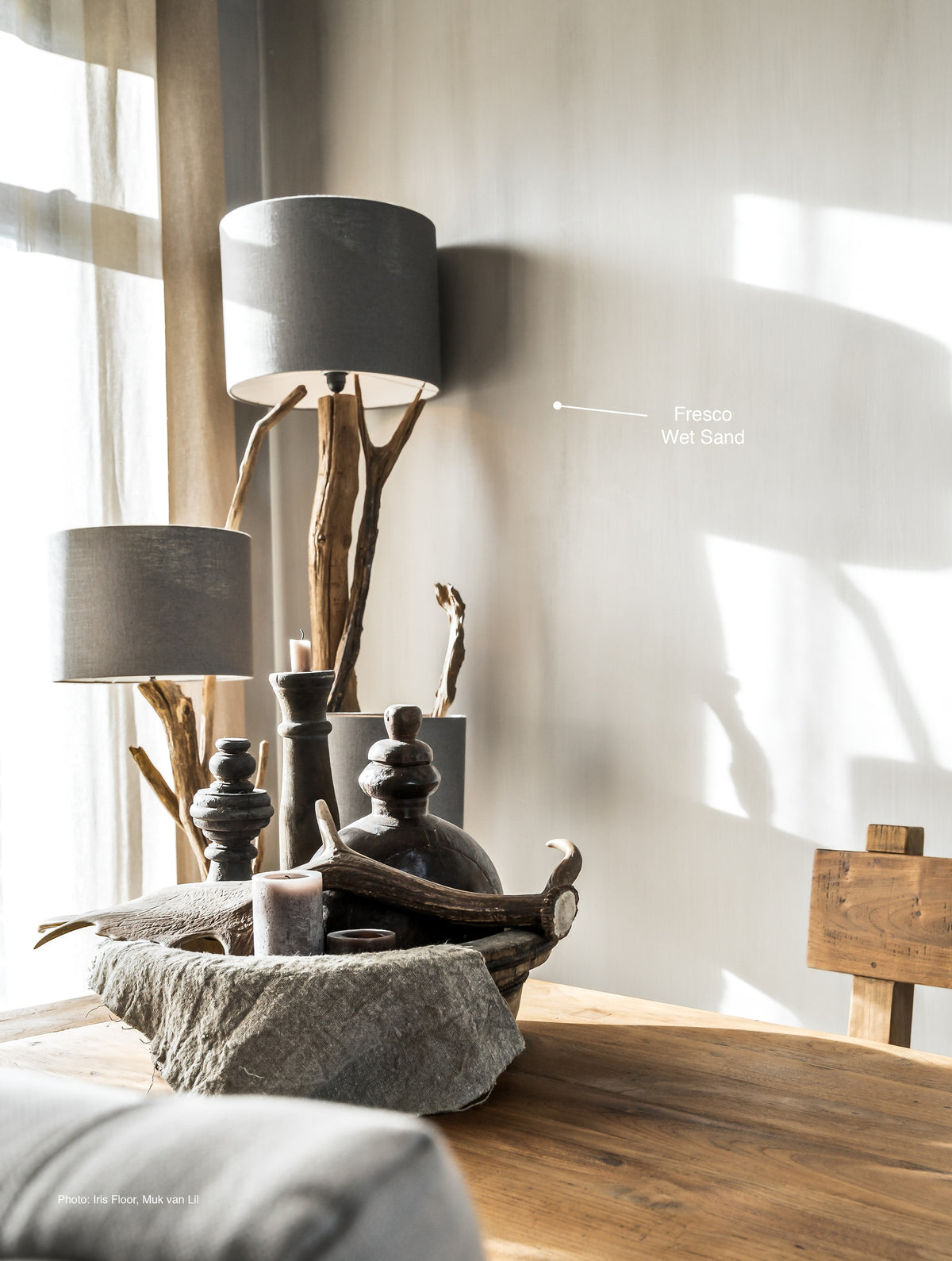 Pure & Original Wet Sand Fresco kalkverf in interieur