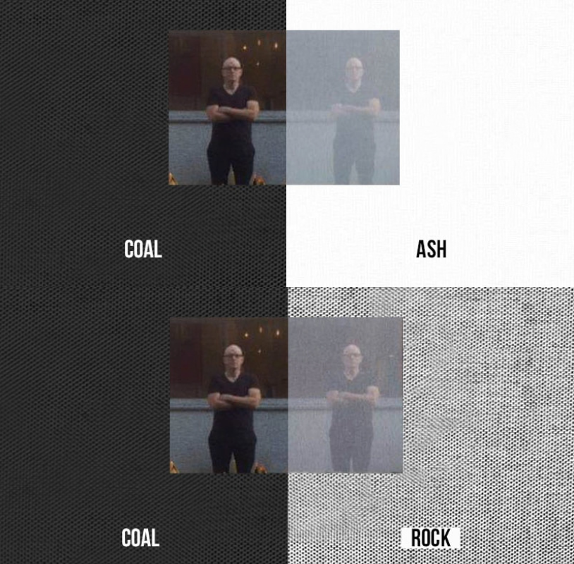 Squid Raamtextiel op maat Coal - Zwart