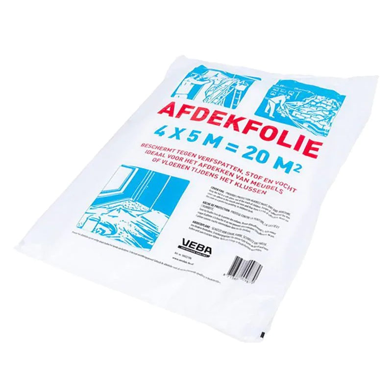 Afdekfolie 4 x 5m - 20 m2 bescherming