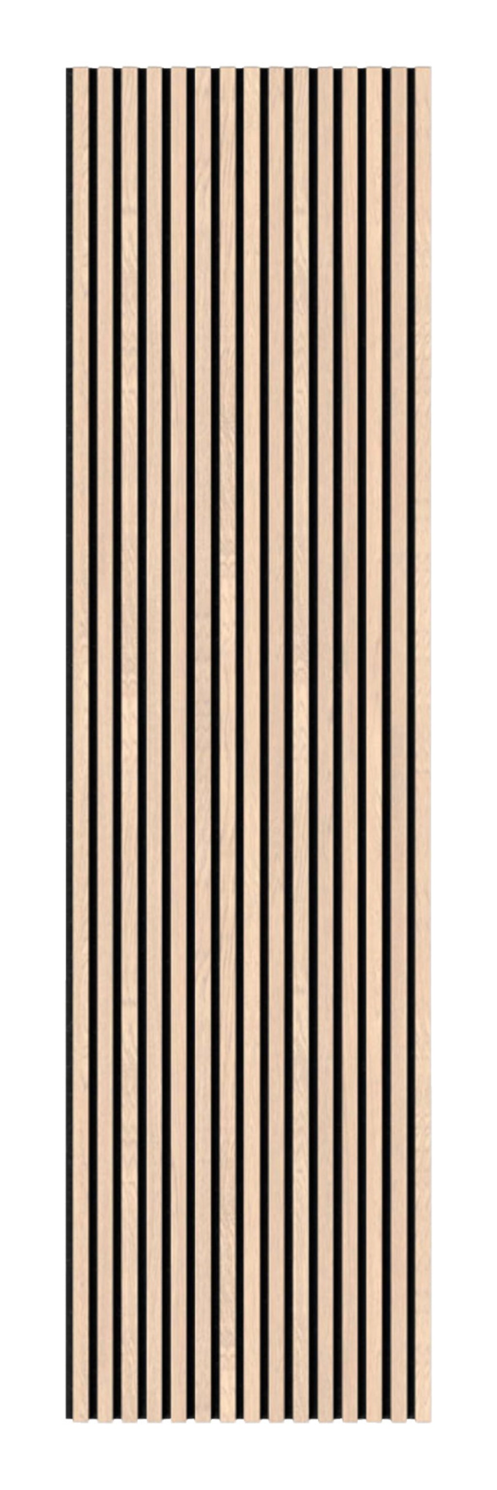 Staal Akoestisch paneel hout - Beige essen - Op maat