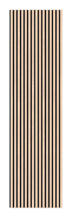 Staal Akoestisch paneel hout - Beige essen - Op maat