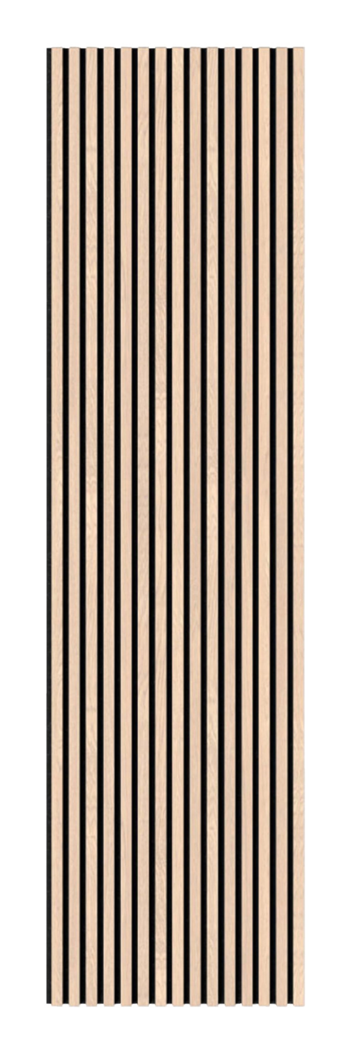 Staal Akoestisch paneel hout - Beige essen - Op maat