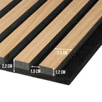 Akoestisch paneel hout - Beige licht eiken