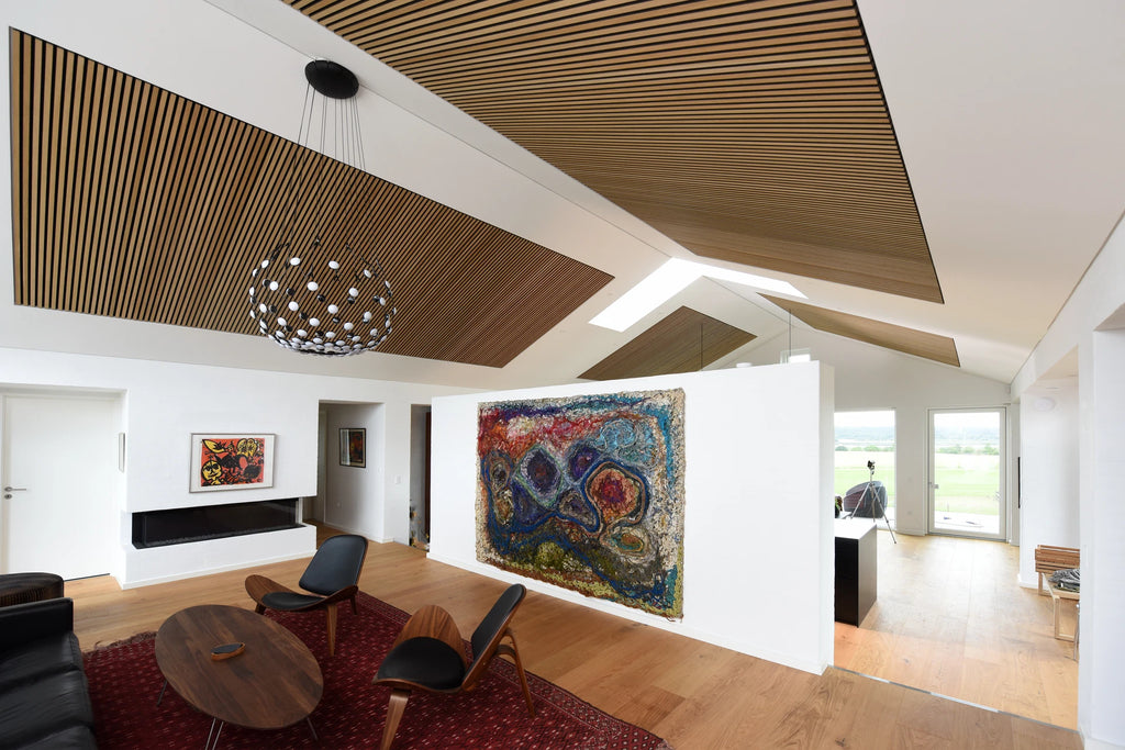 Akoestisch paneel hout - Beige licht eiken