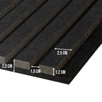 Akoestisch paneel hout - Zwart eiken