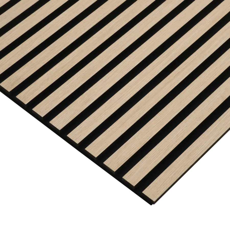 Akoestische panelen hout - Licht eiken beige (2 stuks)