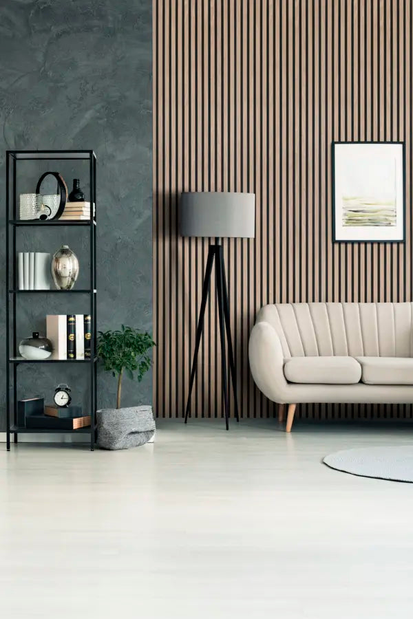 Akoestische panelen hout - Vergrijsd bruin walnoot (2 stuks)