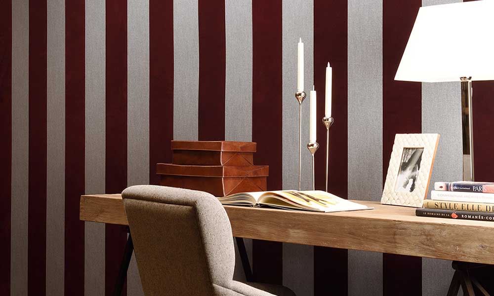 Arte Flamant Les Rayures Stripes Velvet 18116 Eclipse