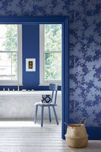 Little Greene 20th Century Papers Camellia Late 19th Smalt