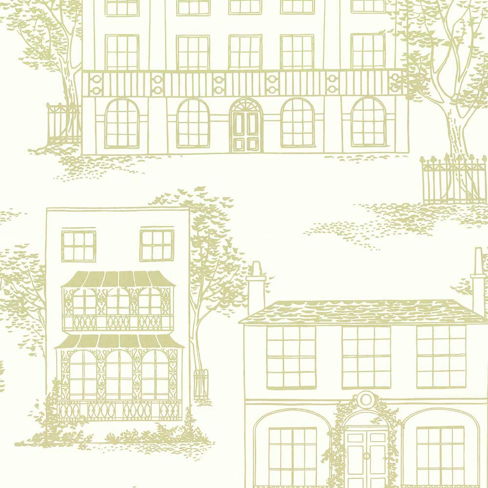 Little Greene 20th Century Papers Hampstead 1949 Yellow Apple