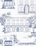 Little Greene 20th Century Papers Hampstead 1949 Mid Blue