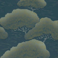Little Greene 20th Century Papers Pines Early 19th Blue Pine