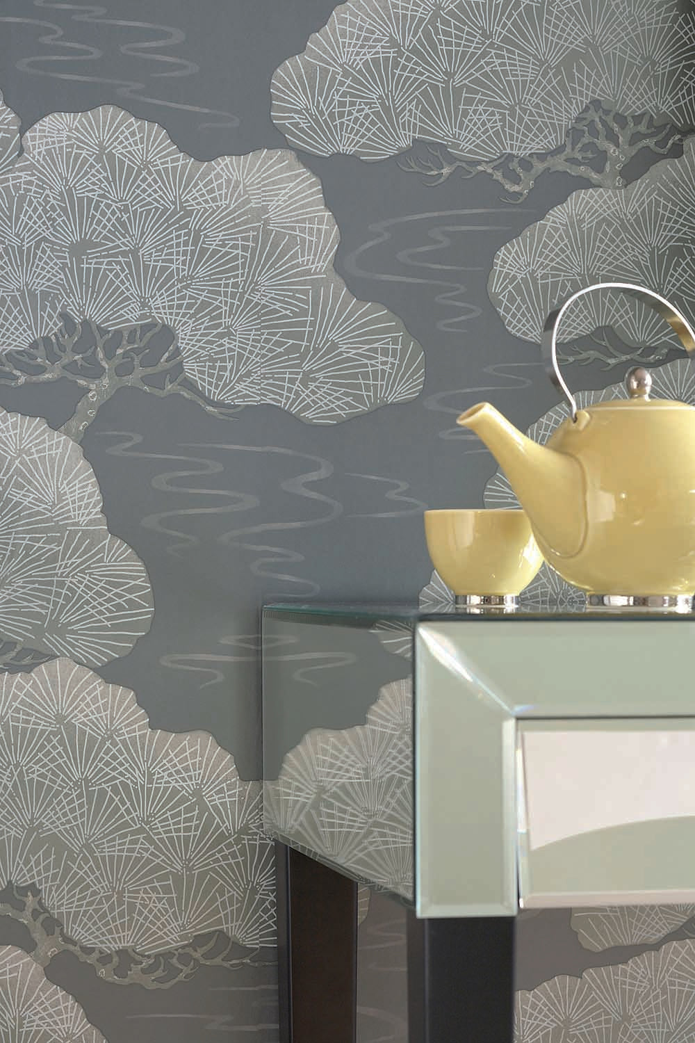 Little Greene 20th Century Papers Pines Early 19th Silver Pine