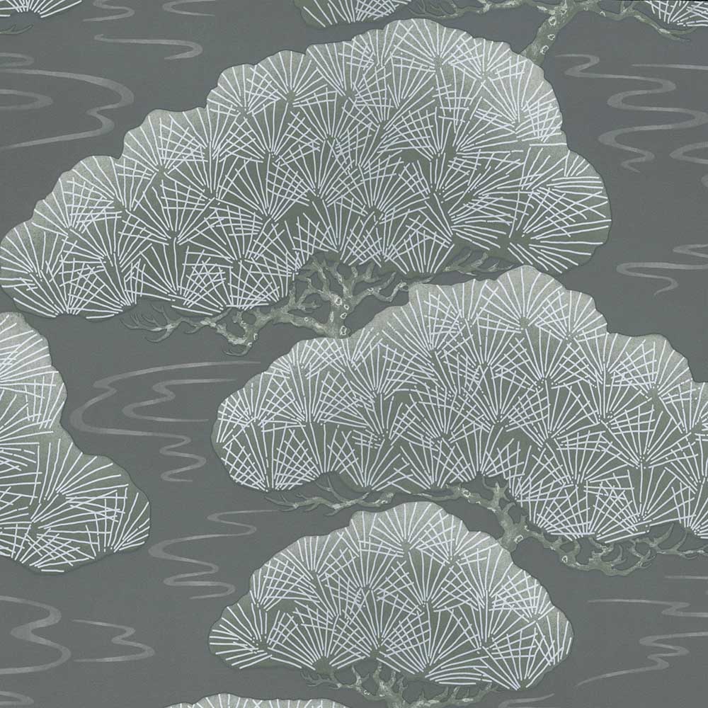 Little Greene 20th Century Papers Pines Early 19th Silver Pine