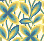 Little Greene 20th Century Papers Starflower 1967 Peacock