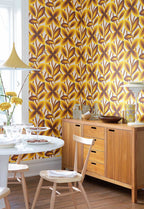 Little Greene 20th Century Papers Starflower 1967 Marigold