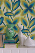 Little Greene 20th Century Papers Starflower 1967 Platinum