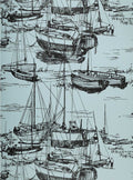 Little Greene 20th Century Papers Zingara 1960 Cerulean Sea