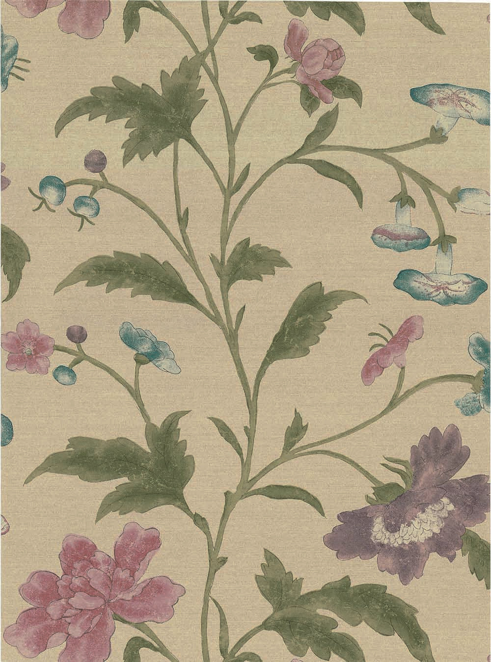 Little Greene Archive Trails China Rose 1885 Sage