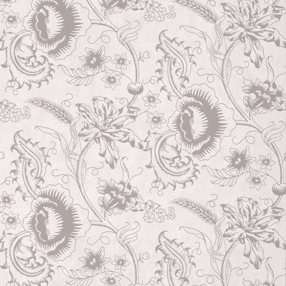 Little Greene Archive Trails II Woodblock Mono Dolphin