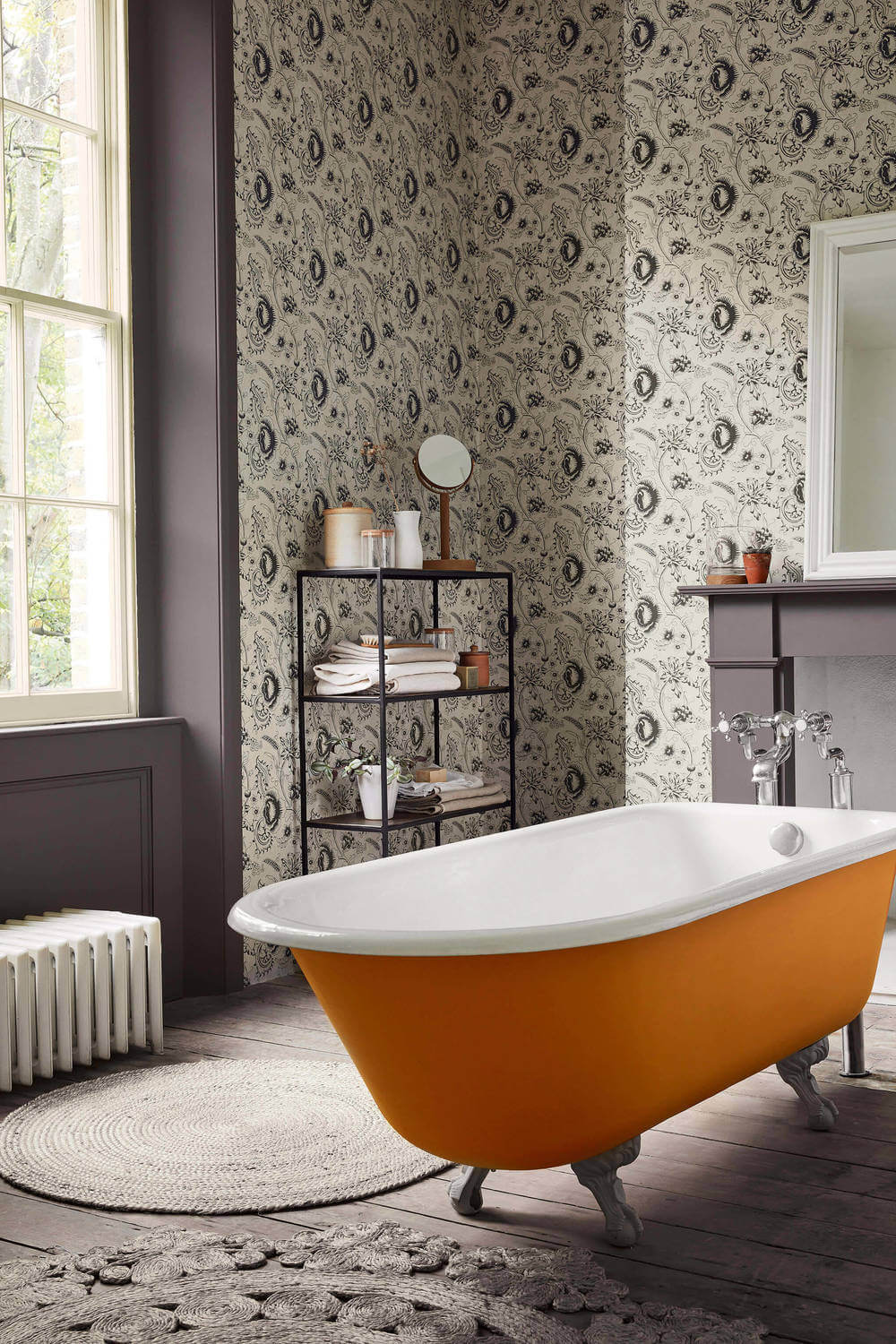 Little Greene Archive Trails II Woodblock Mono Knightsbridge
