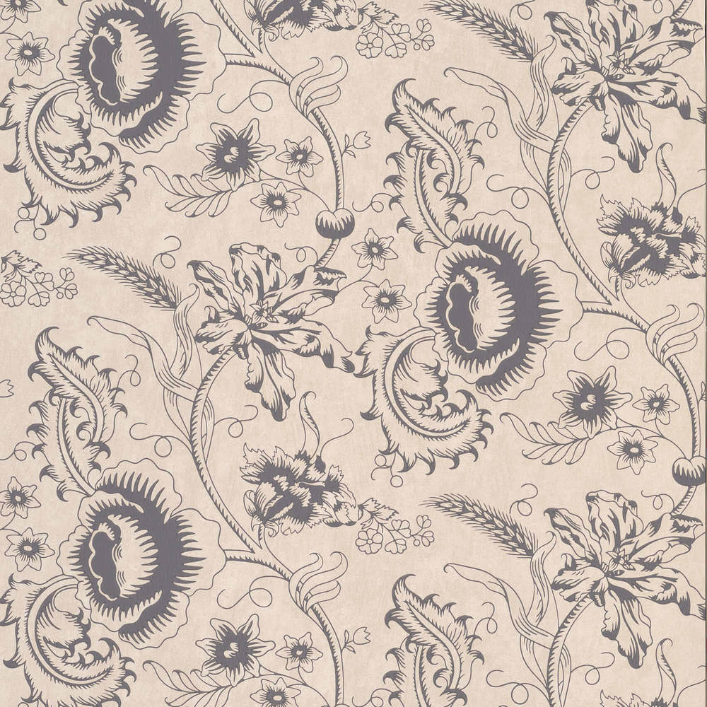 Staal Little Greene Archive Trails II Woodblock Mono Knightsbridge