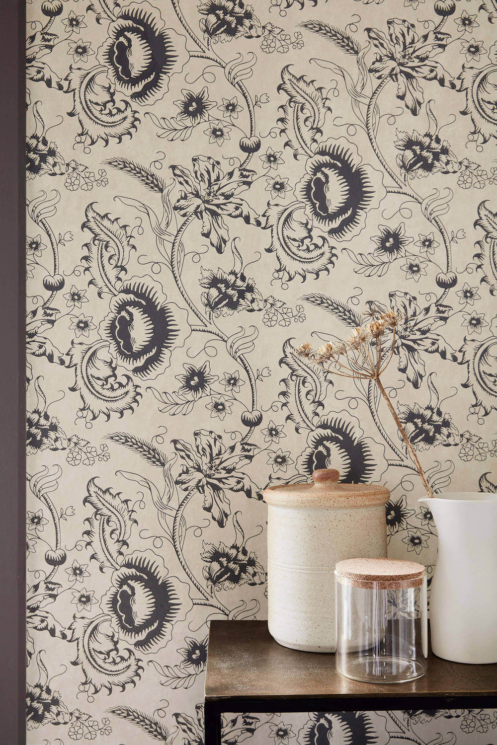 Little Greene Archive Trails II Woodblock Mono Knightsbridge