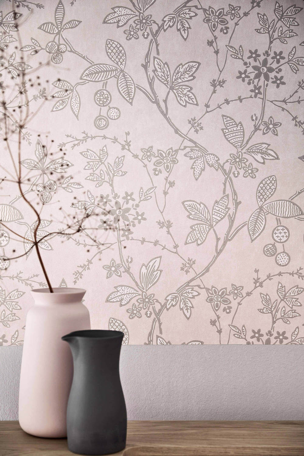 Little Greene Archive Trails II Wrest Trail Pink Plaster