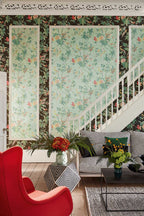 Little Greene Archive Trails Paradise 1940 Blue