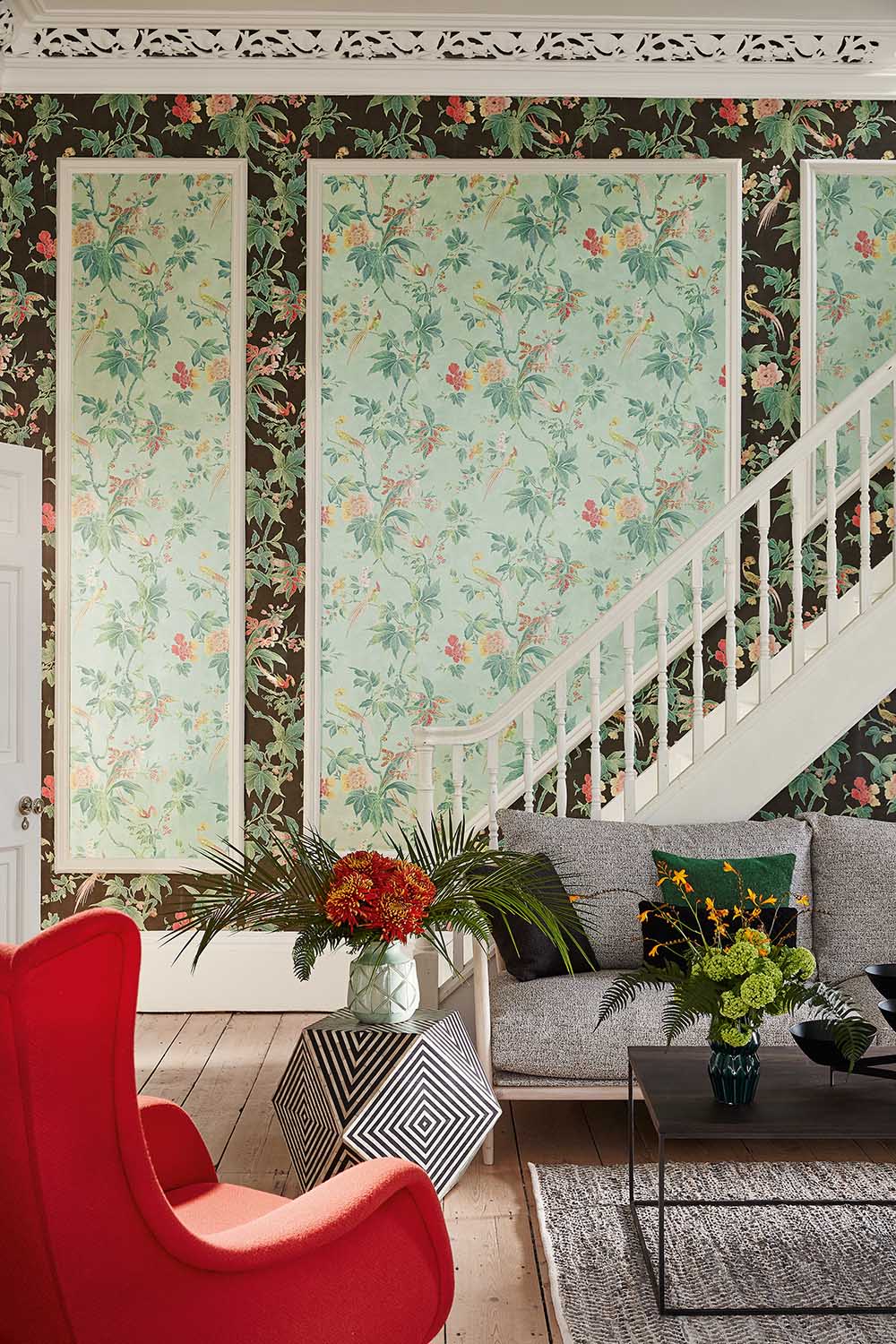 Little Greene Archive Trails Paradise 1940 Nightshade