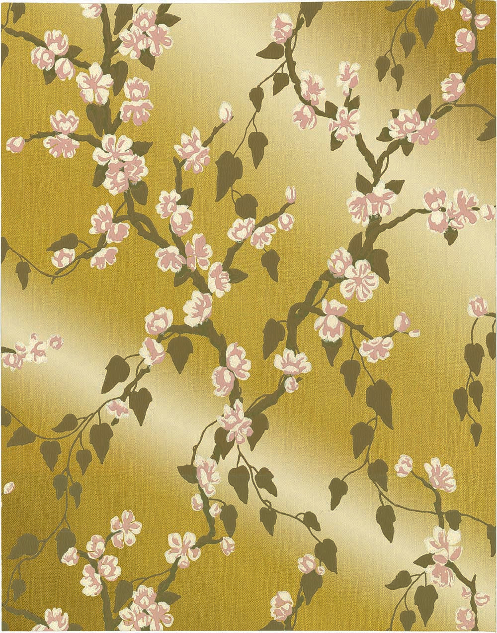 Little Greene Archive Trails Sakura 1936 Yellow Lustre