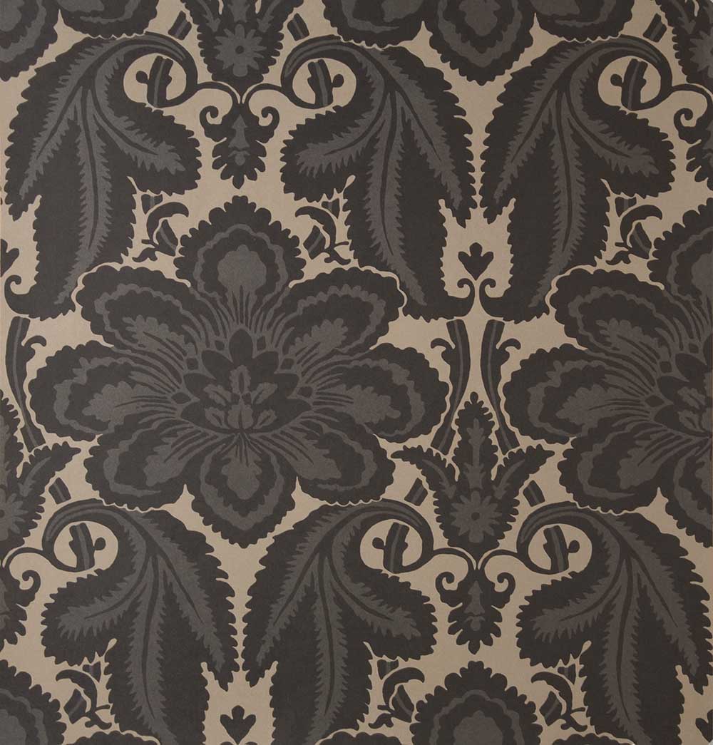 Little Greene London Wallpapers IV Albemarle 1760 Charcoal