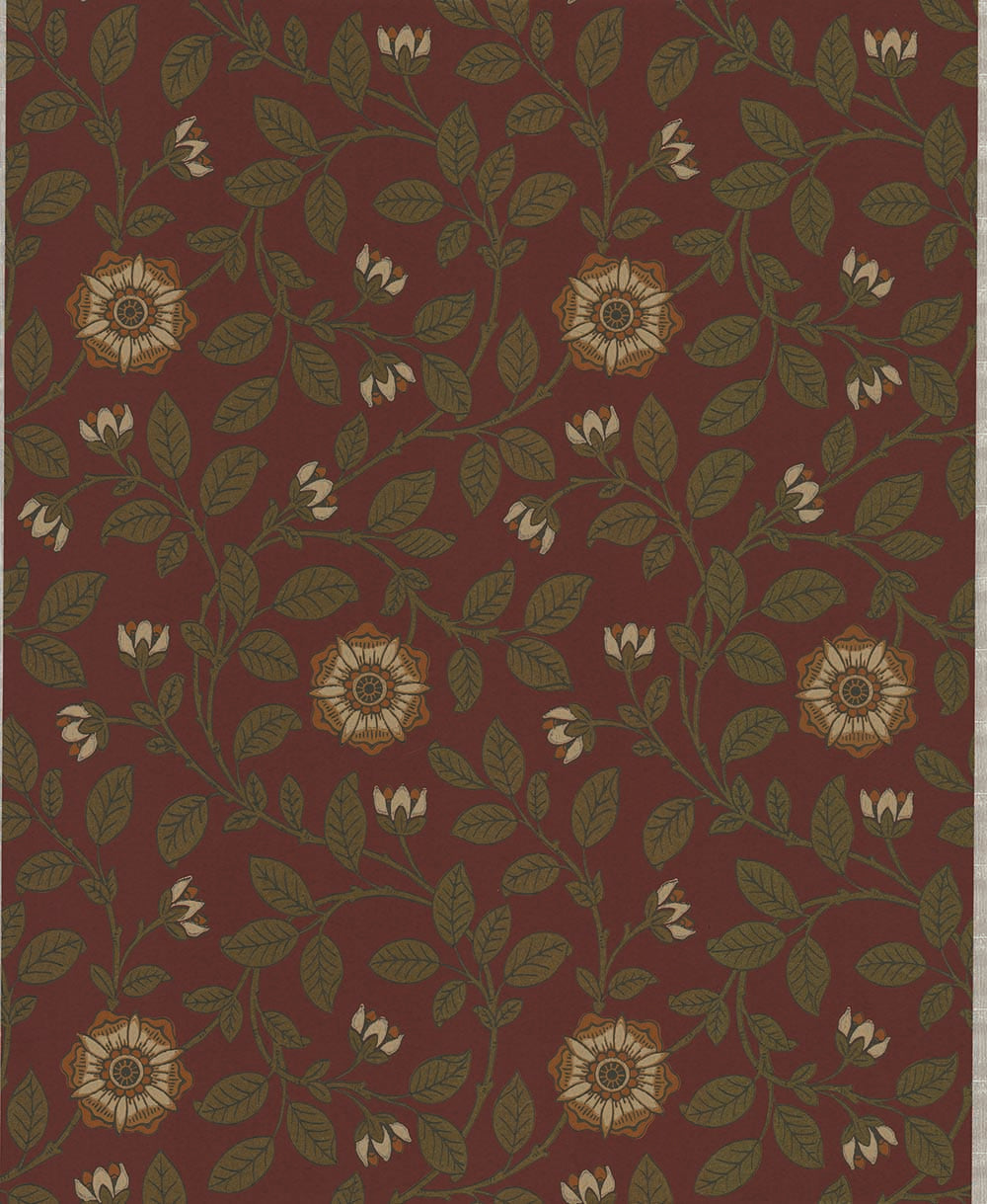 Little Greene London Wallpapers IV Richmond Green 1880 Revival Red