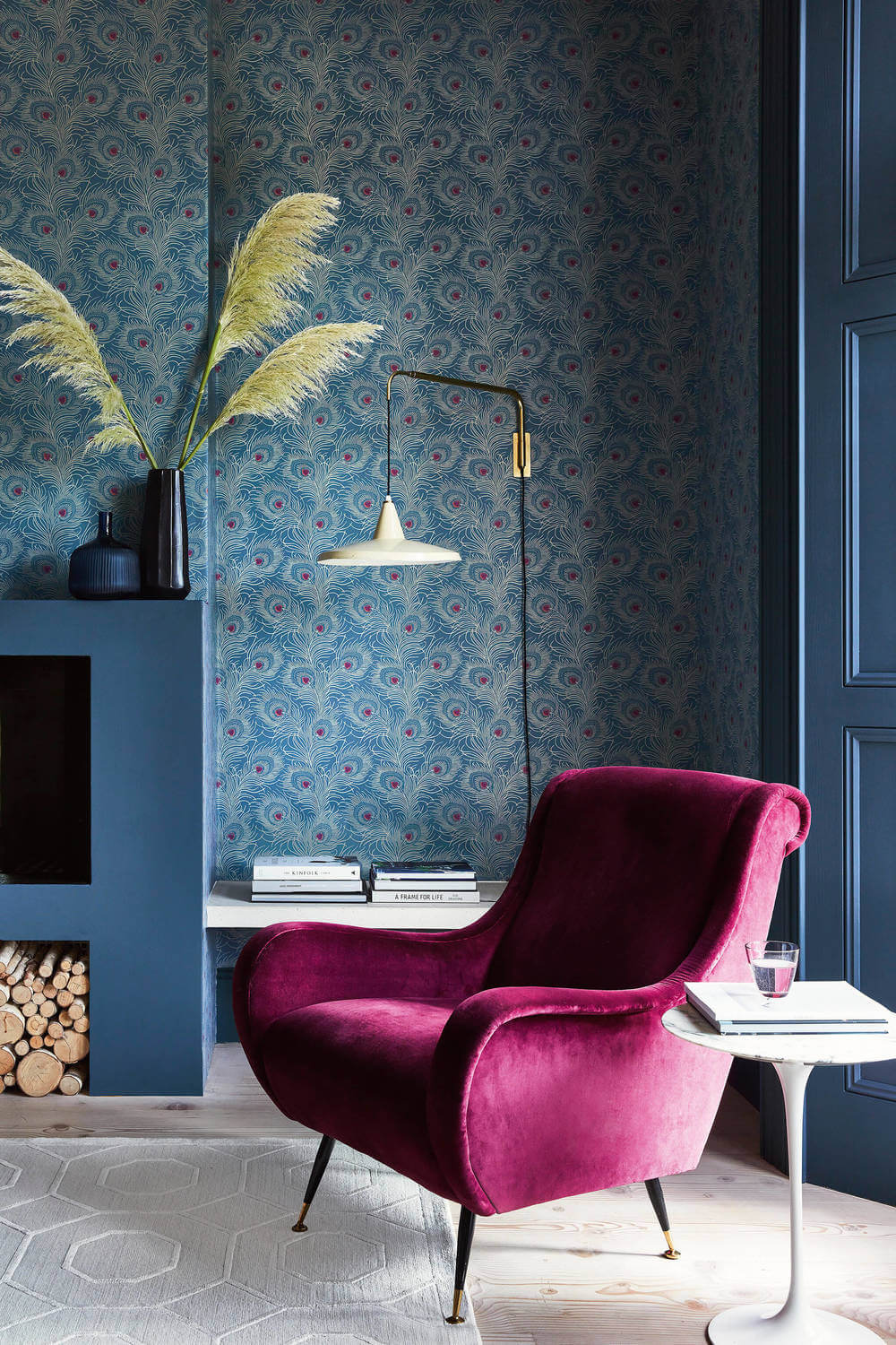 Little Greene London Wallpapers V Carlton House Terrace Blue Plume