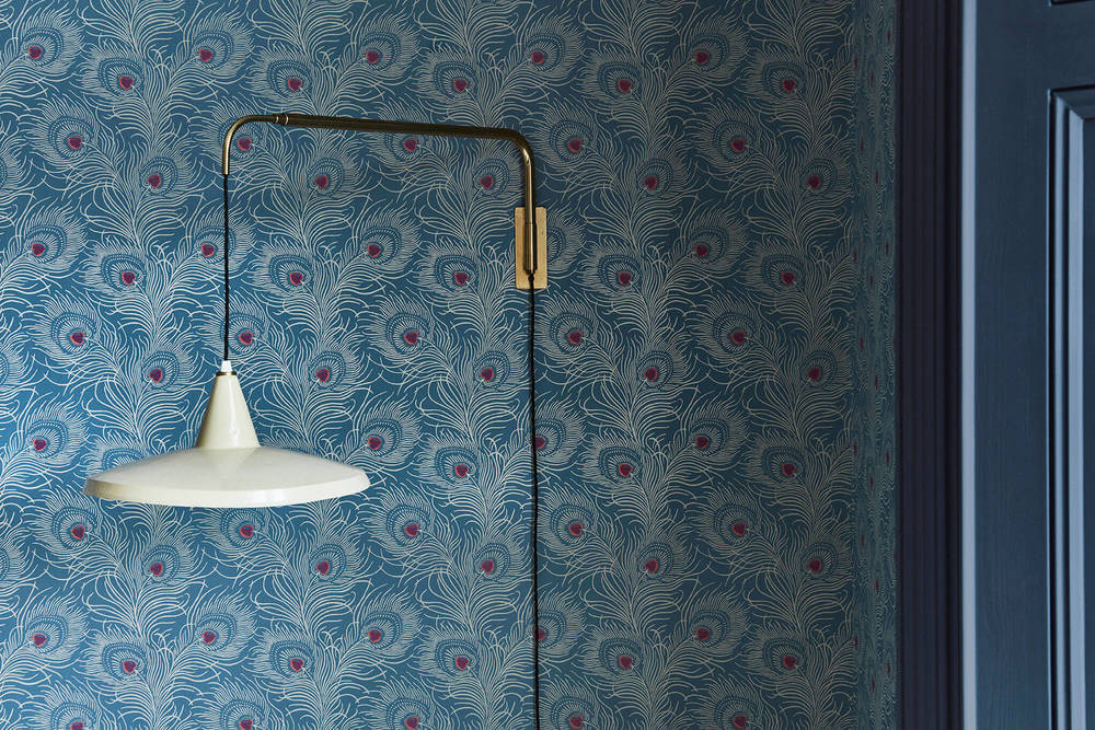 Little Greene London Wallpapers V Carlton House Terrace Blue Plume