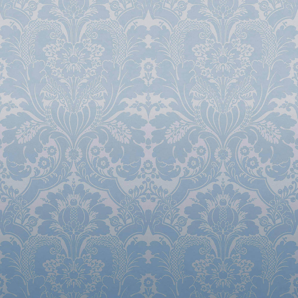 Staal Little Greene London Wallpapers V St James Park Cobalt Fade