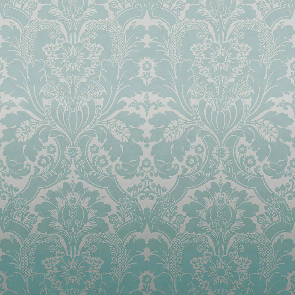Little Greene London Wallpapers V St James Park Teal Fade